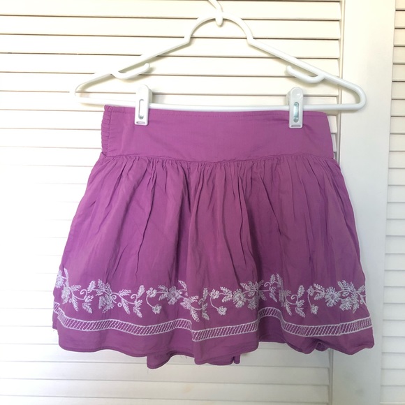 Purple Patterned Skirt - Picture 1 of 3
